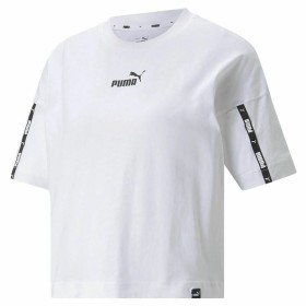 Camisola de Manga Curta Mulher Puma Power Tape Cropped Branco de Puma, Mulher - Ref: S6436666, Preço: 0,00 €, Desconto: %