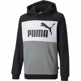 Felpa con Cappuccio Bambino Puma Essential Colorblock Nero di Puma, Bambino - Rif: S6437433, Prezzo: 31,64 €, Sconto: %