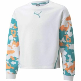 Hoodless Sweatshirt for Girls Puma Alpha Crew G White by Puma, Girls - Ref: S6437438, Price: 0,00 €, Discount: %