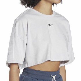 T-shirt à manches courtes femme Reebok Fitness Crop Vector Velour Gris clair de Reebok, Femme - Réf : S6437930, Prix : 0,00 €...