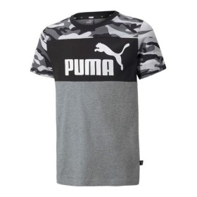 Camisola de Manga Curta Criança Puma ESS+ Camo Preto de Puma, Menino - Ref: S6438996, Preço: 16,49 €, Desconto: %