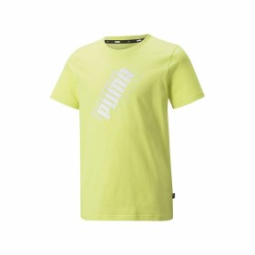 T shirt à manches courtes Enfant Puma Power Logo Jaune de Puma, T-shirts - Réf : S6439875, Prix : 0,00 €, Remise : %