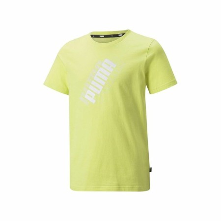 Child's Short Sleeve T-Shirt Puma Power Logo Yellow by Puma, T-Shirts - Ref: S6439875, Price: 17,52 €, Discount: %