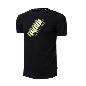 T-shirt à manches courtes enfant Puma Power Logo Noir de Puma, T-shirts - Réf : S6439876, Prix : 0,00 €, Remise : %