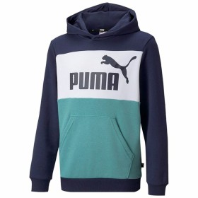 Felpa con Cappuccio Bambino Puma Essential Colorblock Blu scuro di Puma, Bambino - Rif: S6439877, Prezzo: 34,01 €, Sconto: %