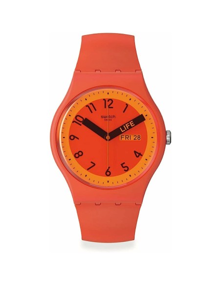 Relógio masculino Swatch PROUDLY RED (Ø 41 mm) | Tienda24 Tienda24.eu