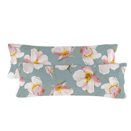 Funda de almohada HappyFriday Spring Blossom Multicolor 45 x 110 cm (2 Unidades) de HappyFriday, Sábanas y fundas de almohada...