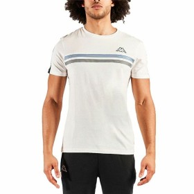 Camisola de Manga Curta Homem Kappa Iverpool Active Branco Homem de Kappa, Homem - Ref: S6442016, Preço: 18,45 €, Desconto: %