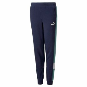 Children's Tracksuit Bottoms Puma Essential+ Colorblock B Dark blue by Puma, Boys - Ref: S6442347, Price: 27,25 €, Discount: %