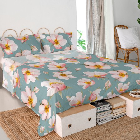 Top sheet HappyFriday Spring blossom Multicolour 180 x 270 cm | Tienda24 - Global Online Shop Tienda24.eu