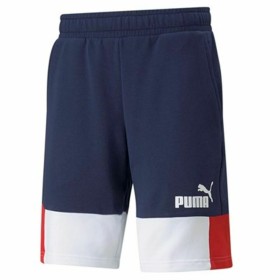 Short de Sport pour Homme Puma Essentials+ Block Bleu foncé de Puma, Homme - Réf : S6444128, Prix : 28,25 €, Remise : %