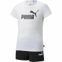 Ensemble de Sport pour Enfants Puma Logo Tee Blanc | Tienda24 - Global Online Shop Tienda24.eu