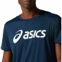 Camiseta de Manga Corta Hombre Asics Core Azul marino de Asics, Hombre - Ref: S6444908, Precio: 26,92 €, Descuento: %