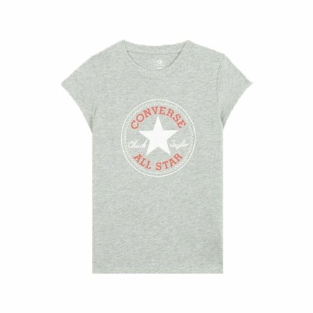 T shirt à manches courtes Enfant Converse Timeless Chuck Patch Gris foncé de Converse, Fille - Réf : S6446694, Prix : 0,00 €,...