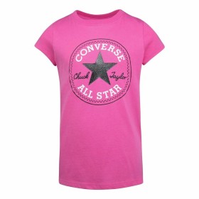 T shirt à manches courtes Enfant Converse Timeless Chuck Patch Fuchsia de Converse, Fille - Réf : S6446695, Prix : 0,00 €, Re...