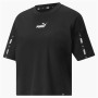 Women’s Short Sleeve T-Shirt Puma Tape Crop Black | Tienda24 - Global Online Shop Tienda24.eu