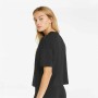 Women’s Short Sleeve T-Shirt Puma Tape Crop Black | Tienda24 - Global Online Shop Tienda24.eu