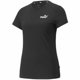 Maglia Sportiva a Maniche Corte Puma Essentials+ Embroidery Nero di Puma, Donna - Rif: S6452567, Prezzo: 0,00 €, Sconto: %