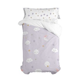 Parure de couette HappyFriday Moshi Moshi Moons Multicouleur Lit 1 persone 2 Pièces de HappyFriday, Couettes et housses de co...