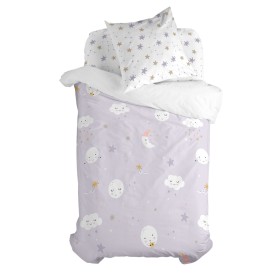 Parure de couette HappyFriday Moshi Moshi Moons Multicouleur Lit 1 persone 2 Pièces de HappyFriday, Couettes et housses de co...