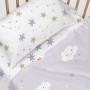 Jeu de draps HappyFriday Moshi Moshi Moons Multicouleur Lit de bébé 2 Pièces de HappyFriday, Draps et taies d'oreiller - Réf ...