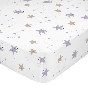 Fitted bottom sheet HappyFriday Moshi Moshi Moons Multicolour 70 x 140 x 14 cm by HappyFriday, Sheets and pillowcases - Ref: ...