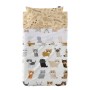 Conjunto de Lençóis HappyFriday Mr Fox Cats Multicolor Berço de Bebé 2 Peças de HappyFriday, Roupa de cama para berços - Ref:...