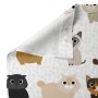 Conjunto de Lençóis HappyFriday Mr Fox Cats Multicolor Berço de Bebé 2 Peças de HappyFriday, Roupa de cama para berços - Ref:...