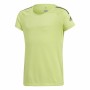 Camiseta de Manga Corta Infantil Adidas Training Cool tee Verde limón | Tienda24 - Global Online Shop Tienda24.eu