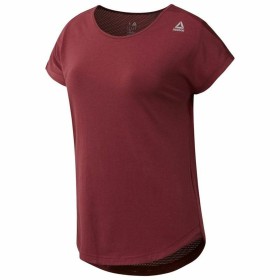 T-shirt à manches courtes femme Reebok Work Mesh Rouge foncé de Reebok, Femme - Réf : S6464790, Prix : 0,00 €, Remise : %