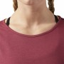 Maglia a Maniche Corte Donna Reebok Work Mesh Rosso Scuro di Reebok, Donna - Rif: S6464790, Prezzo: 0,00 €, Sconto: %