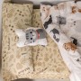 Fitted bottom sheet HappyFriday Mr Fox Cats Multicolour 90 x 200 x 32 cm by HappyFriday, Sheets and pillowcases - Ref: D16138...