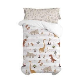 Parure de couette HappyFriday Moshi Moshi Dino Family Multicouleur 2 Pièces de HappyFriday, Couettes et housses de couette - ...