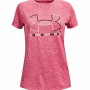 Camisola de Manga Curta Infantil Under Armour Cor de Rosa | Tienda24 - Global Online Shop Tienda24.eu