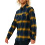 Camisa de Manga Comprida Homem Rip Curl Count Amarelo Azul Franela de Rip Curl, Camisas casuais - Ref: S6465021, Preço: 58,69...