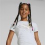 Camisola de Manga Curta Infantil Puma Alpha Branco de Puma, Menina - Ref: S6465023, Preço: 15,28 €, Desconto: %