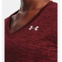 Maglia a Maniche Corte Donna Under Armour Rosso Scuro | Tienda24 - Global Online Shop Tienda24.eu