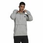 Felpa con Cappuccio Uomo Adidas Essentials Mélange Embroidered Grigio chiaro | Tienda24 - Global Online Shop Tienda24.eu