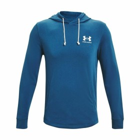 Felpa con Cappuccio Uomo Under Armour Rival Terry Azzurro di Under Armour, Uomo - Rif: S6465068, Prezzo: 45,59 €, Sconto: %