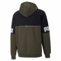 Sudadera con Capucha Hombre Puma Power Colorblock Verde Negro de Puma, Hombre - Ref: S6465071, Precio: 40,12 €, Descuento: %