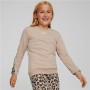 Camisola sem Capuz Menina Puma Alpha Crew Neck Bege Leopardo Cor de Rosa de Puma, Menina - Ref: S6465118, Preço: 0,00 €, Desc...