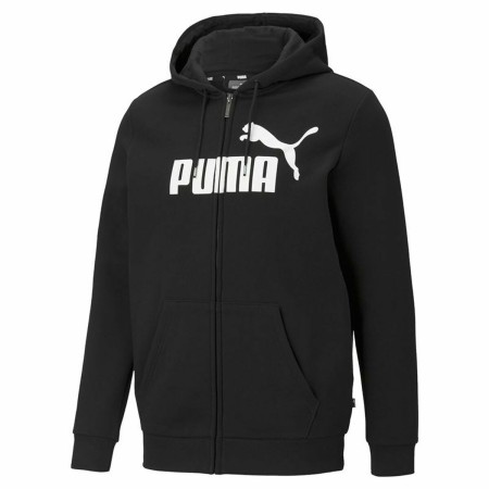 Herren Sweater mit Kapuze Puma Essentials Big Logo Schwarz von Puma, Sweatshirts - Ref: S6465234, Preis: 45,04 €, Rabatt: %