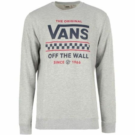 Felpa senza Cappuccio Uomo Vans Stackton Crew Grigio | Tienda24 - Global Online Shop Tienda24.eu