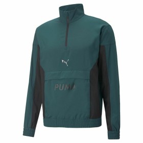 Men’s Sweatshirt without Hood Puma Fit Woven Training Green by Puma, Men - Ref: S6466001, Price: 0,00 €, Discount: %