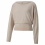 Sweat sans capuche femme Puma Studio Yogini Lite Saumon | Tienda24 - Global Online Shop Tienda24.eu