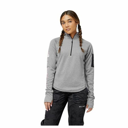 Sudadera sin Capucha Mujer New Balance Impact Run AT Gris de New Balance, Mujer - Ref: S6466071, Precio: 37,72 €, Descuento: %