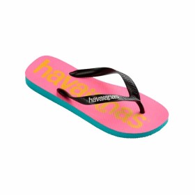 Chinelos para Mulher Havaianas Top Logomania Azul Cor de Rosa de Havaianas, Sandálias e chinelos - Ref: S6466725, Preço: 17,2...