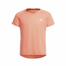 Camiseta de Manga Corta Infantil Adidas Aeroready Three Stripes Salmón de Adidas, Niña - Ref: S6468221, Precio: 0,00 €, Descu...