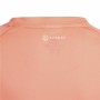 Child's Short Sleeve T-Shirt Adidas Aeroready Three Stripes Salmon by Adidas, Girls - Ref: S6468221, Price: 27,89 €, Discount: %