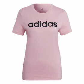 Camiseta de Manga Corta Mujer Adidas Loungewear Essentials Slim Logo Rosa de Adidas, Mujer - Ref: S6468222, Precio: 0,00 €, D...